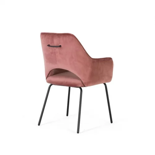 Set de 2 Sillas Tapizadas de Poliéster con Acabado en Terciopelo 65x60x89 Cm - Giner y Colomer (3)