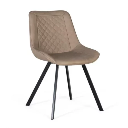 Set de 2 Sillas Tapizadas en Poliuretano y Base de Acero - Giner y Colomer (1)