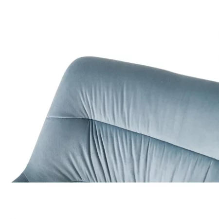 Set de 2 Sillones Tapizado en Azul Claro y en Base Pirámide - Giner y Colomer (5)
