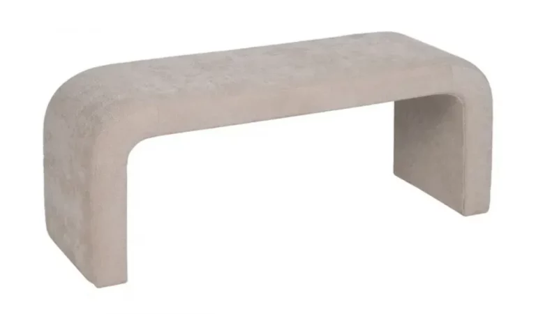 Set de 3 Bancos DM Tejido Beige 126x46x50 Cm - IXIA (5)