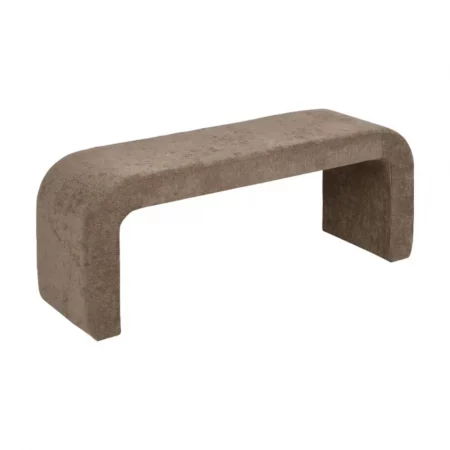 Set de 3 Bancos DM Tejido Taupe 126x46x50 Cm - IXIA (5)