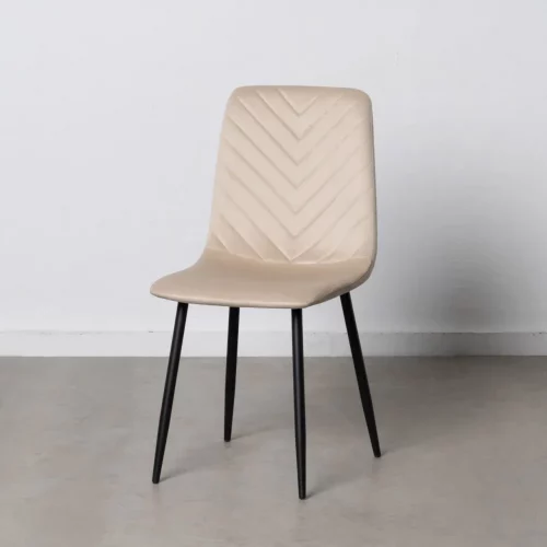 Silla Beige Terciopelo Salón - IXIA (1)