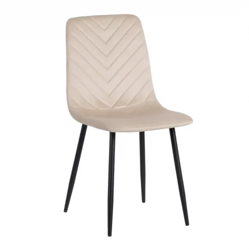 Silla Beige Terciopelo Salón - IXIA (2)