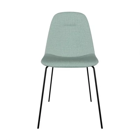 Silla Dana Tapizado en Poliéster Menta y Patas de Acero - SomCasa (4)