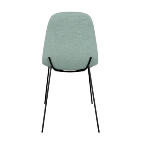 Silla Dana Tapizado en Poliéster Menta y Patas de Acero - SomCasa (5)
