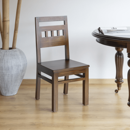 Silla Flamingo Sofia de Madera de Caoba Maciza Natural - Moycor (4)