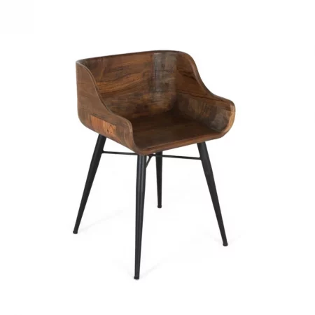 Silla Madera Teka Natural 45x40x70 Cm - Giner y Colomer (1)