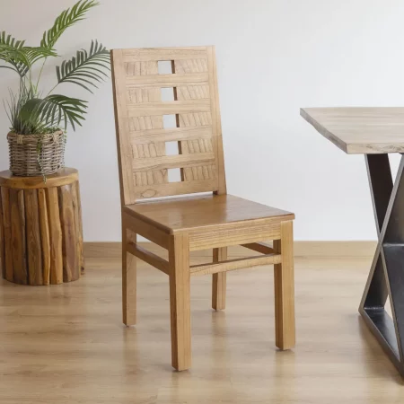 Silla Madhu de Madera de Mindi 45x55x100 Cm - Moycor (2)