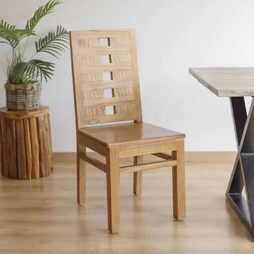 Silla Madhu de Madera de Mindi 45x55x100 Cm - Moycor (2)