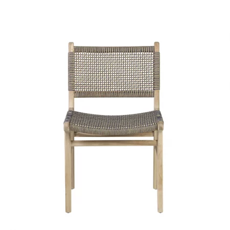 Silla Mod. Sicilia Madera Teca Y Cuerda 50x58x88 Cm - Moycor (2)