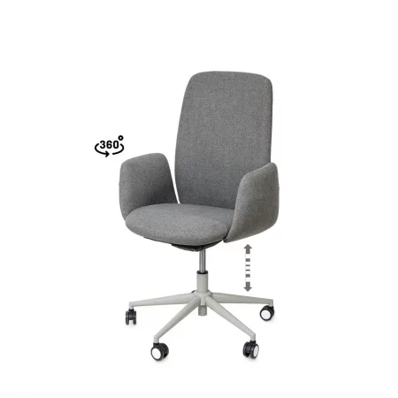 Silla Oficina Mod. British Gris 70x62x102 Cm – Somcasa (3)
