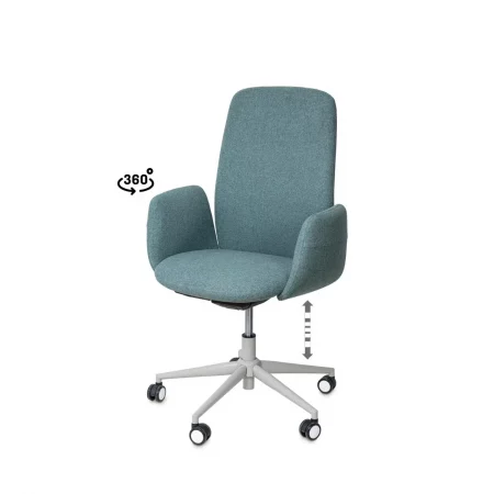 Silla Oficina Mod. British Menta 70x62x102 Cm – Somcasa (2)