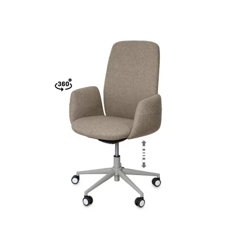 Silla Oficina Mod. British Taupe 70x62x102 Cm – Somcasa (6)