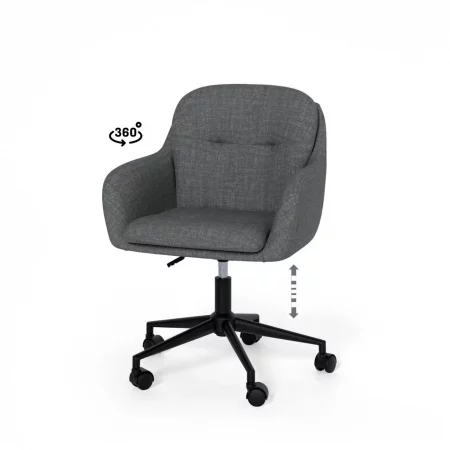 Silla Oficina Mod. Ontario Gris Oscuro 60x65x81 Cm – Somcasa (4)
