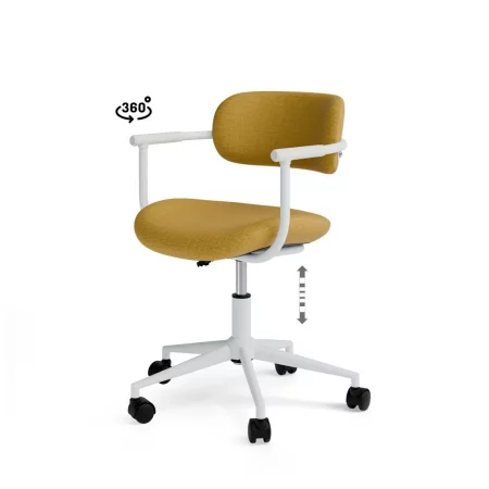 Silla Oficina Mod. Oxford Mostaza 55x60x75 Cm – Somcasa (2)