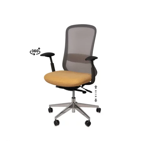 Silla Oficina Mod. Rotterdam Mostaza 67x66x105 Cm – Somcasa (1)