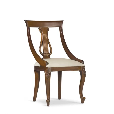 Silla Tapizada Mod. Liberty Madera Caoba Colección Vintage 50x47x90 Cm - Moycor (1)