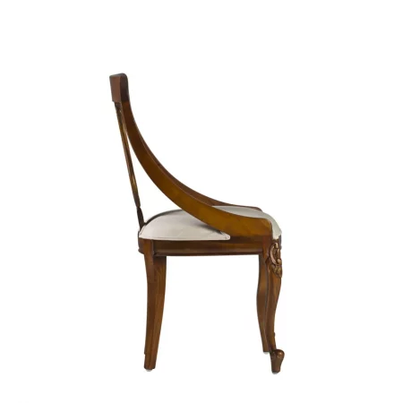 Silla Tapizada Mod. Liberty Madera Caoba Colección Vintage 50x47x90 Cm - Moycor (3)