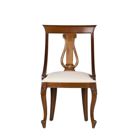 Silla Tapizada Mod. Liberty Madera Caoba Colección Vintage 50x47x90 Cm - Moycor (4)