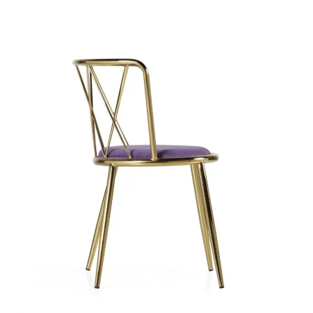 Silla con Cojín en Color Morado 49x43x75 Cm - Moycor (3)