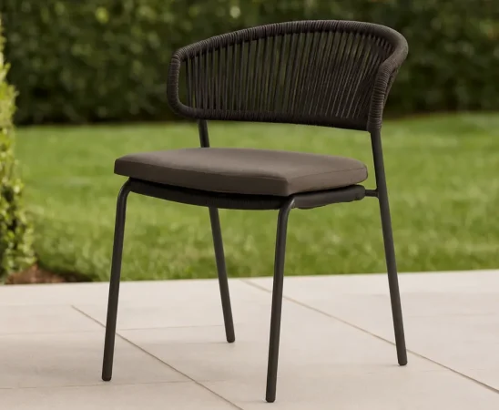 Silla de Exterior Palmira Gris Oscuro 58x60x78 Cm – Somcasa (2)