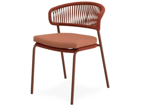 Silla de Exterior Palmira Terracota 58x60x78 Cm – Somcasa (1)