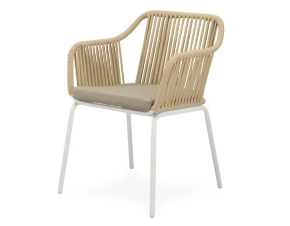 Silla de Exterior Penny BeigeBlanco 59x61x79 Cm – Somcasa (3)