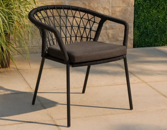 Silla de Exterior Solene Gris Oscuro 64x64x74 Cm – Somcasa (4)