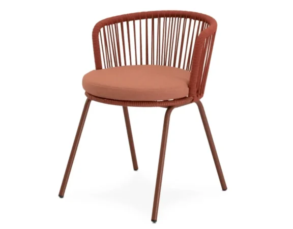 Silla de Exterior Vilma Terracota 56x55x74 Cm – Somcasa (2)