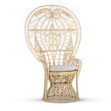 Silla de miembre trenzado Rattan Peacock - Moycor - 1