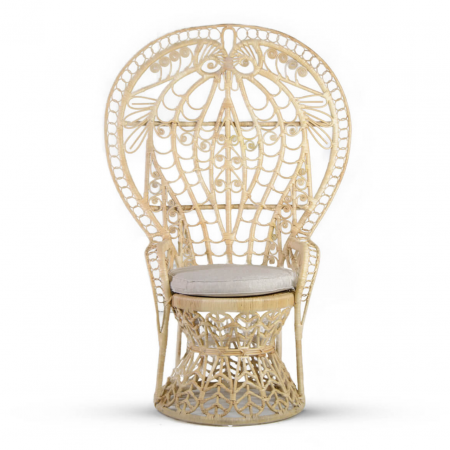 Silla de miembre trenzado Rattan Peacock - Moycor 2