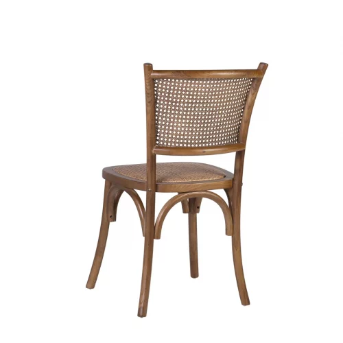 Silla en Madera de Roble con Asiento y Respaldo de Rejilla 45x42x89 Cm - Moycor (2)