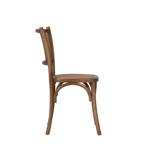 Silla en Madera de Roble con Asiento y Respaldo de Rejilla 45x42x89 Cm - Moycor (3)