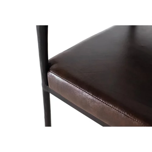 Sillas Tapizadas en Piel Marrón y Tacos Antideslizante 50x50x86 Cm - Giner y Colomer (6)