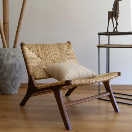 Sillón Bajo Madera TekaEnea 60x83x75 Cm - Moycor (6)