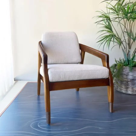 Sillón Bajo en Madera de Mindi con Cojines 68x77x92 Cm - Moycor (11)