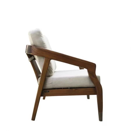 Sillón Bajo en Madera de Mindi con Cojines 68x77x92 Cm - Moycor (2)