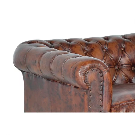 Sillón Chéster Piel Color Marrón 96x82x76 Cm - Giner y Colomer (2)