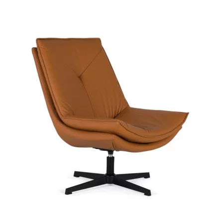 Sillón Giratorio PU y Acereo Camel 63x90x95 Cm - Giner y Colomer (4)
