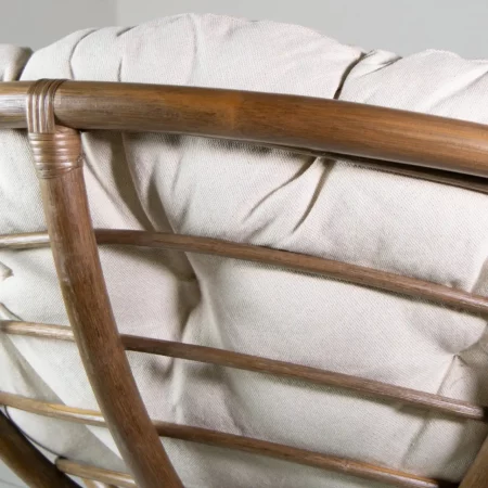 Sillón Papasan de Ratán con Cojín 100x100x75 Cm - Moycor (4)