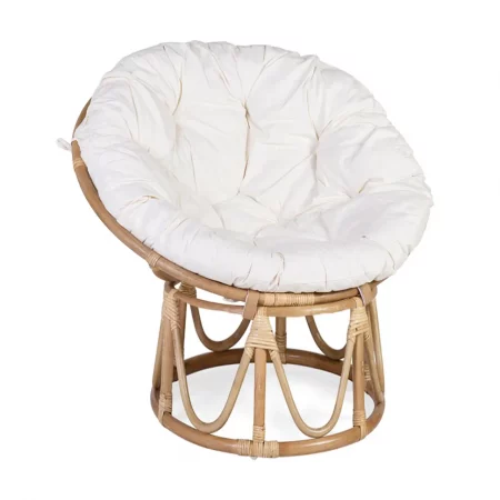 Sillón Pequeño de Ratán con Cojín - Moycor (1)