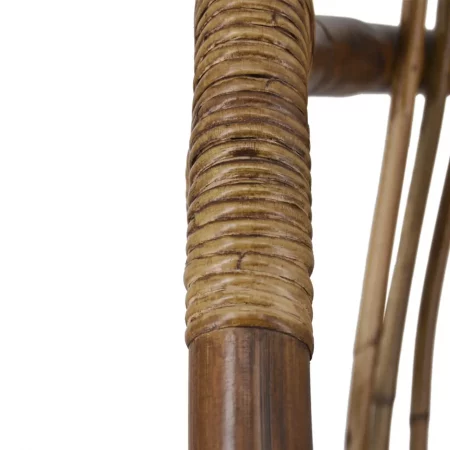 Sillón Rattan Ovalado de Madera de Mindi y Ratán - Moycor (4)
