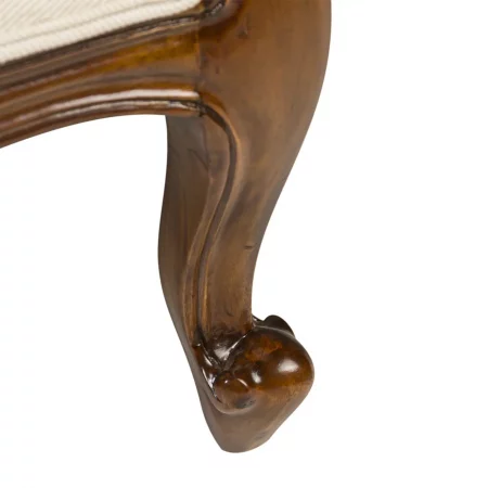 Sillón Tapizado GrandFather Honey Madera Caoba Colección Vintage 76x75x107 Cm - Moycor (7)