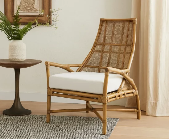 Sillón Yucatan cob Cojin de Ratan y Poliester - 67x65x95 Cm (6)