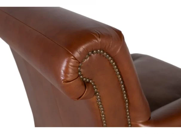 Sillon de Piel Marron 82x94x88 Cm - Giner y Colomer (6)