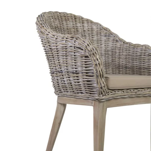 Sillón de Ratán Blanqueado con Argolla 68x66x88 Cm - Moycor (5)