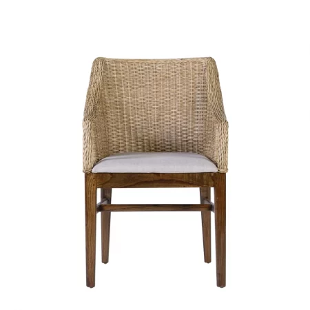 Sillón en Madera de Caoba con Brazos Modelo New India 58x60x88 Cm - Moycor (2)
