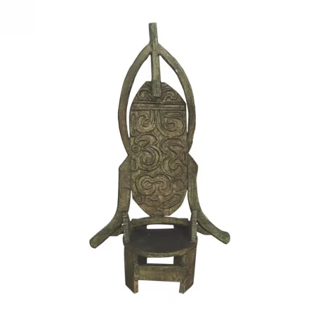 Sillón en Madera de Teka Estilo Trono de Rey 100x40x180 Cm - Moycor (1)