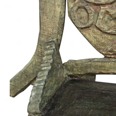 Sillón en Madera de Teka Estilo Trono de Rey 100x40x180 Cm - Moycor (4)