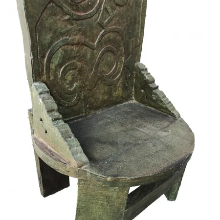 Sillón en Madera de Teka Estilo Trono de la Reina 50x40x180 Cm - Moycor (4)